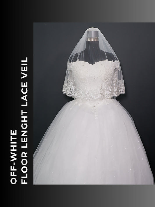 Floor-length Lace Veil