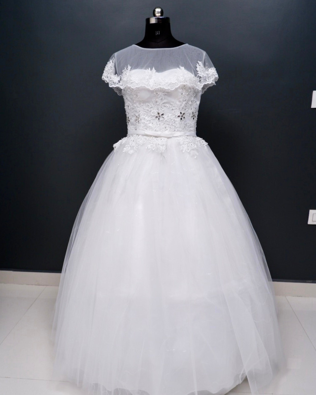 Overcoat White Wedding Dress